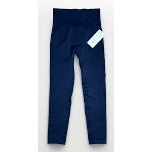 Homma XL Seamless Leggings Navy Blue‎ Style TC102 Active Wear Venting Stretch